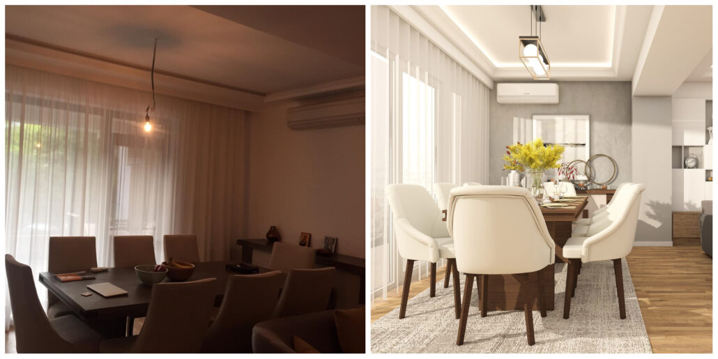 Dining elegant apartament patru camere - Delta Studio Design